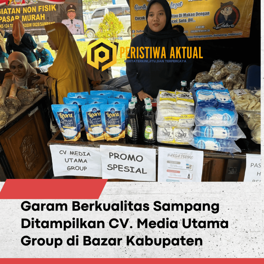 Garam Berkualitas Sampang Ditampilkan CV. Media Utama Group di Bazar Kabupaten