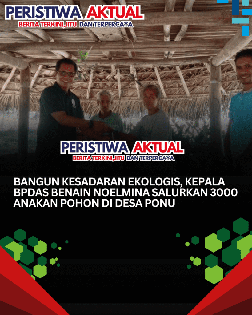 Bangun Kesadaran Ekologis, Kepala BPDAS Benain Noelmina Salurkan 3000 Anakan Pohon di Desa Ponu
