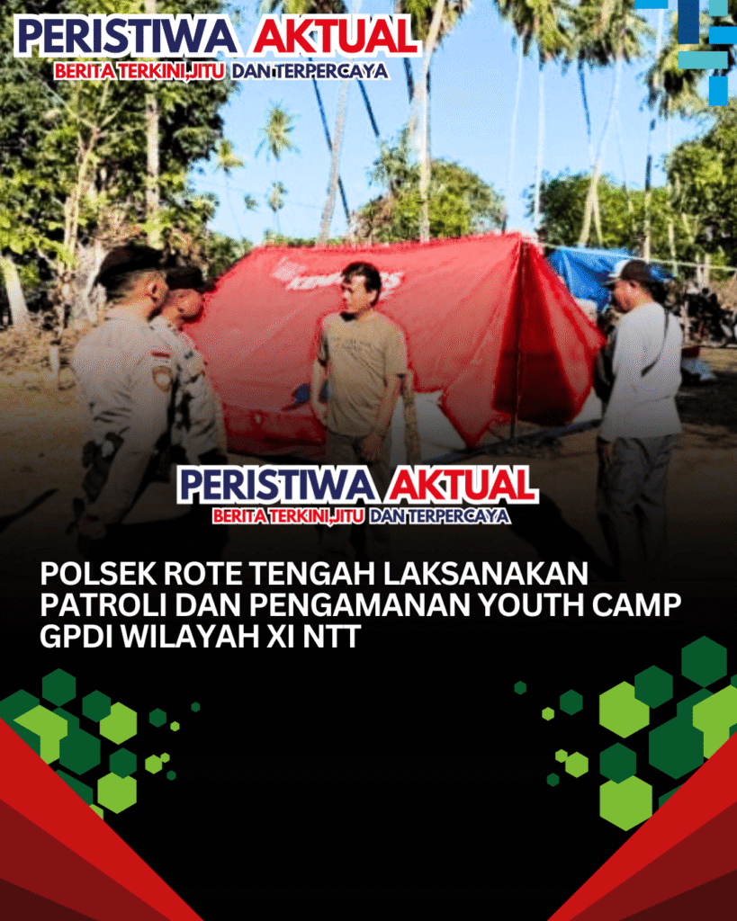 Polsek Rote Tengah Laksanakan Patroli dan Pengamanan Youth Camp GPdI Wilayah XI NTT