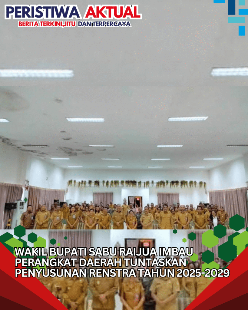 Wakil Bupati Sabu Raijua Imbau Perangkat Daerah Tuntaskan Penyusunan Renstra Tahun 2025-2029