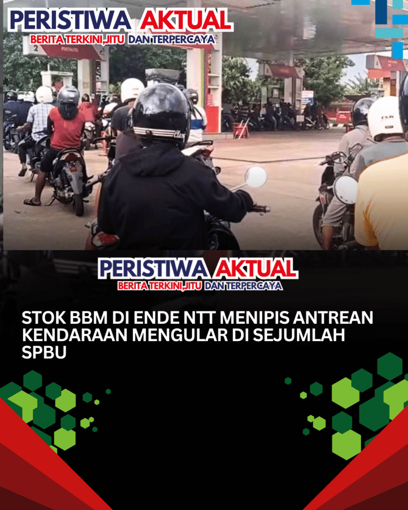 Stok BBM di Ende NTT Menipis Antrean Kendaraan Mengular di Sejumlah SPBU