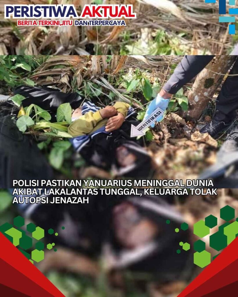 Polisi Pastikan Yanuarius Meninggal Dunia Akibat Lakalantas Tunggal, Keluarga Tolak Autopsi Jenazah