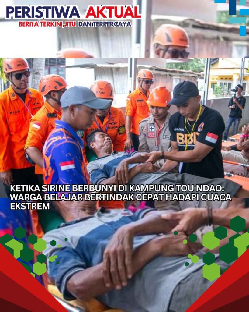 Ketika Sirine Berbunyi di Kampung Tou Ndao: Warga Belajar Bertindak Cepat Hadapi Cuaca Ekstrem