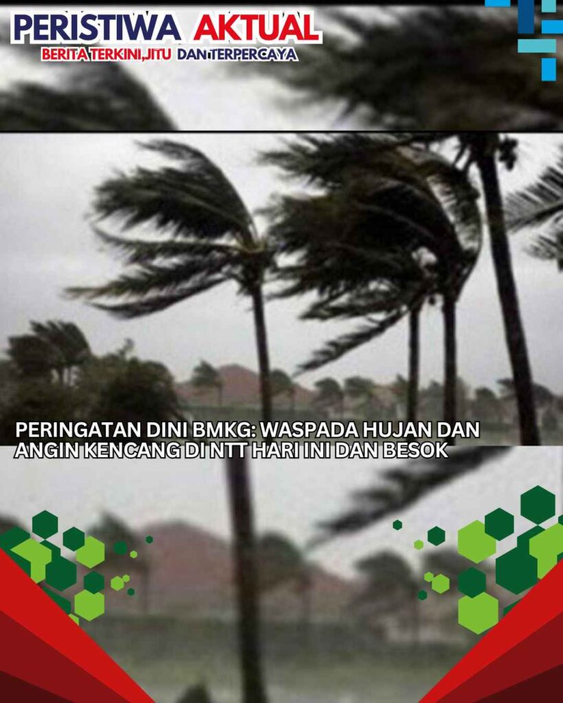 Peringatan Dini BMKG: Waspada Hujan dan Angin Kencang di NTT Hari Ini dan Besok