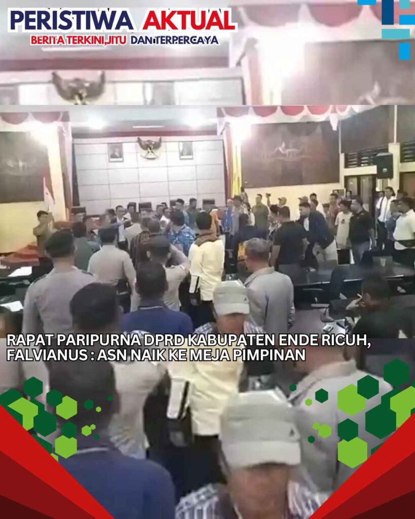 Rapat Paripurna DPRD Kabupaten Ende Ricuh, Falvianus : ASN Naik ke Meja Pimpinan