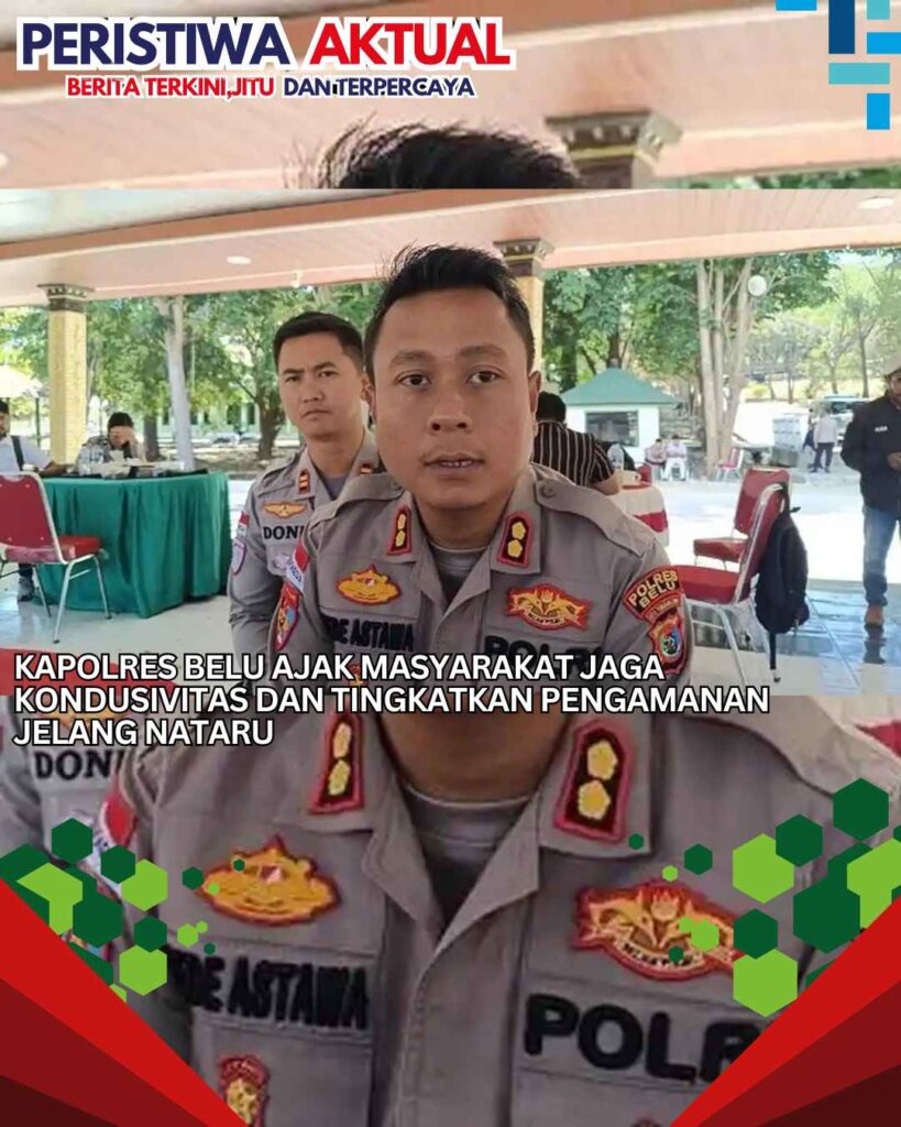 Kapolres Belu Ajak Masyarakat Jaga Kondusivitas dan Tingkatkan Pengamanan Jelang Nataru