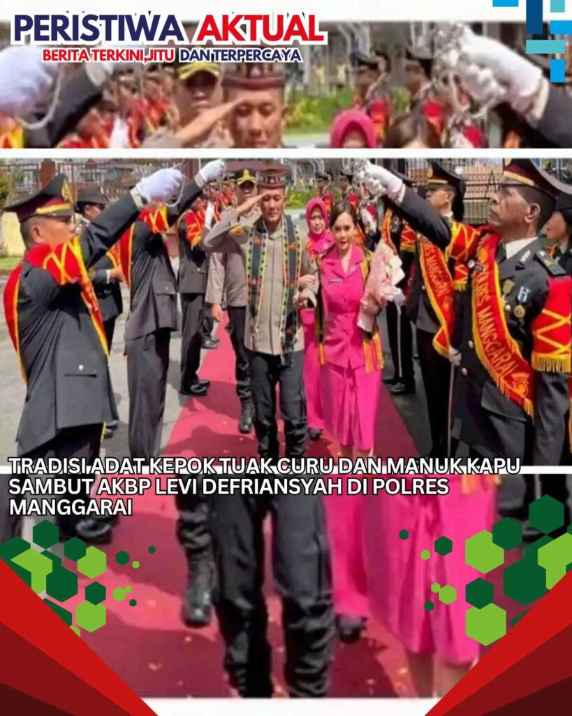 Tradisi Adat Kepok Tuak Curu dan Manuk Kapu Sambut AKBP Levi Defriansyah di Polres Manggarai