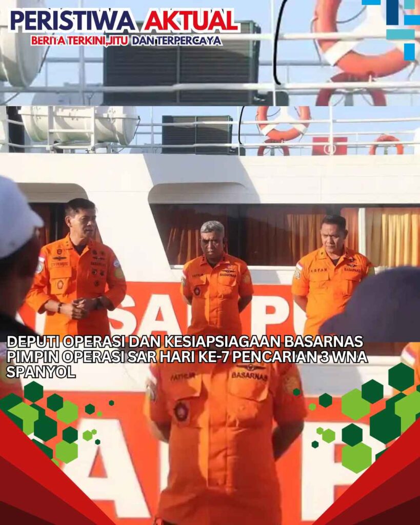 Deputi Operasi dan Kesiapsiagaan Basarnas Pimpin Operasi Sar Hari ke-7 Pencarian 3 WNA Spanyol