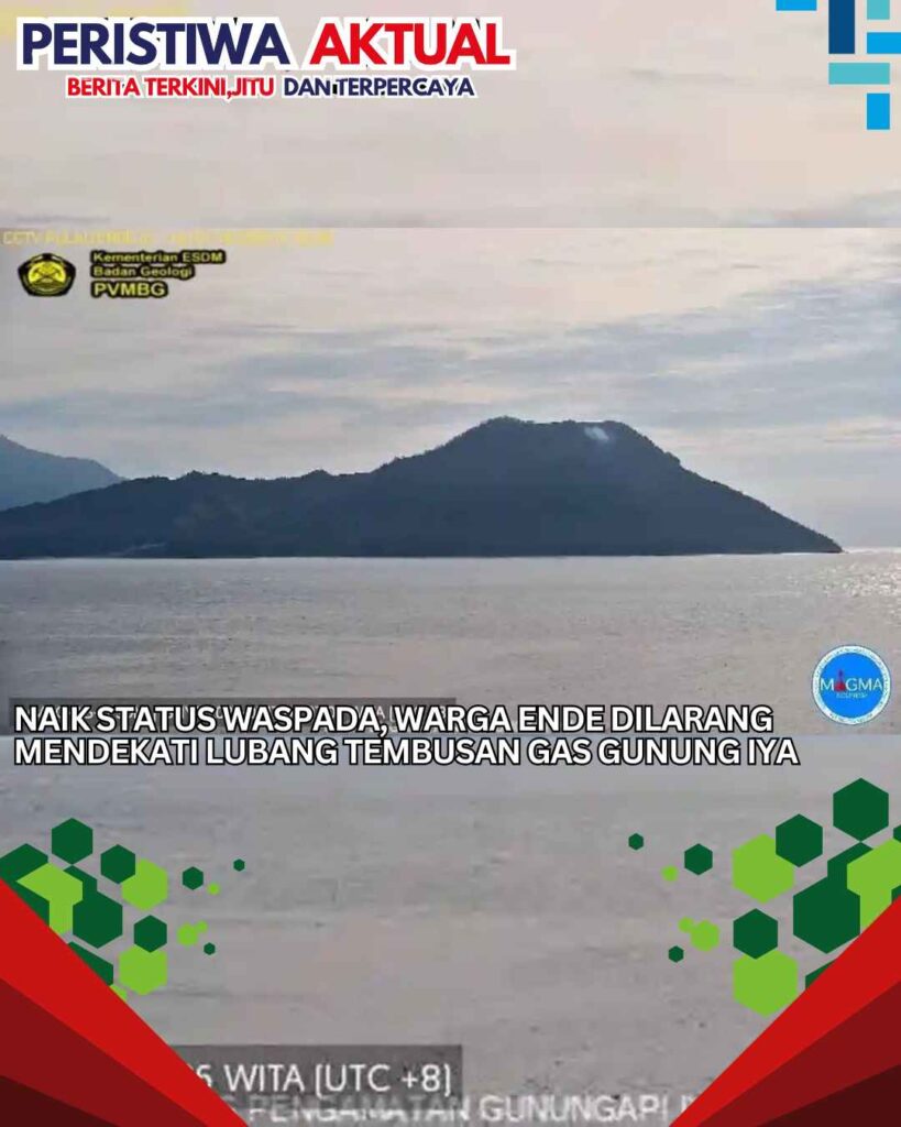 Naik Status Waspada, Warga Ende Dilarang Mendekati Lubang Tembusan Gas Gunung Iya
